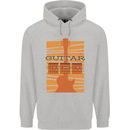 Guitar Bass Electric Acoustic Player Music Mens 80% Cotton Hoodie Sports Grey