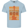 Guitar Bass Electric Acoustic Player Music Mens Cotton T-Shirt Tee Top Light Blue