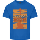 Guitar Bass Electric Acoustic Player Music Mens Cotton T-Shirt Tee Top Royal Blue