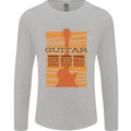 Guitar Bass Electric Acoustic Player Music Mens Long Sleeve T-Shirt Sports Grey