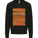 Guitar Bass Electric Acoustic Player Music Mens Sweatshirt Jumper Black