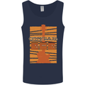 Guitar Bass Electric Acoustic Player Music Mens Vest Tank Top Navy Blue