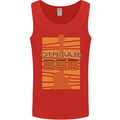 Guitar Bass Electric Acoustic Player Music Mens Vest Tank Top Red