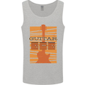 Guitar Bass Electric Acoustic Player Music Mens Vest Tank Top Sports Grey