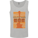 Guitar Bass Electric Acoustic Player Music Mens Vest Tank Top Sports Grey
