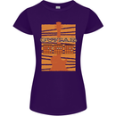 Guitar Bass Electric Acoustic Player Music Womens Petite Cut T-Shirt Purple