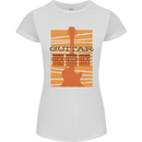 Guitar Bass Electric Acoustic Player Music Womens Petite Cut T-Shirt White