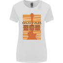 Guitar Bass Electric Acoustic Player Music Womens Wider Cut T-Shirt White
