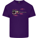 Guitar City Guitarist Bass Acoustic Bass Mens Cotton T-Shirt Tee Top Purple