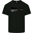 Guitar City Reflection Guitarist Electric Mens Cotton T-Shirt Tee Top Black