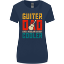 Guitar Dad Like a Normal Dad Fathers Day Womens Wider Cut T-Shirt Navy Blue