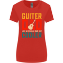 Guitar Dad Like a Normal Dad Fathers Day Womens Wider Cut T-Shirt Red