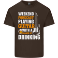 Guitar Forecast Funny Beer Alcohol Mens Cotton T-Shirt Tee Top Dark Chocolate