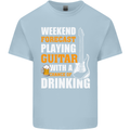 Guitar Forecast Funny Beer Alcohol Mens Cotton T-Shirt Tee Top Light Blue