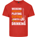 Guitar Forecast Funny Beer Alcohol Mens Cotton T-Shirt Tee Top Red