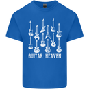 Guitar Heaven Guitarist Electric Acoustic Mens Cotton T-Shirt Tee Top Royal Blue