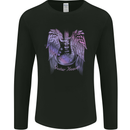 Guitar Heaven Wings Guitarist Electric Bass Mens Long Sleeve T-Shirt Black