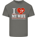 Guitar I Love My Wife Guitarist Electric Mens Cotton T-Shirt Tee Top Charcoal