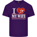 Guitar I Love My Wife Guitarist Electric Mens Cotton T-Shirt Tee Top Purple