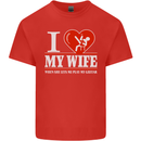 Guitar I Love My Wife Guitarist Electric Mens Cotton T-Shirt Tee Top Red