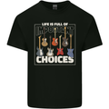 Guitar Important Choices Guitarist Music Mens Cotton T-Shirt Tee Top Black
