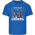 Guitar Important Choices Guitarist Music Mens Cotton T-Shirt Tee Top Royal Blue