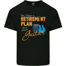 Guitar Retirement Plan Guitarist Acoustic Mens Cotton T-Shirt Tee Top Black
