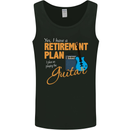Guitar Retirement Plan Guitarist Acoustic Mens Vest Tank Top Black