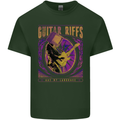 Guitar Riffs Are My Language Guitarist Mens Cotton T-Shirt Tee Top Forest Green