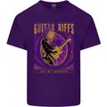 Guitar Riffs Are My Language Guitarist Mens Cotton T-Shirt Tee Top Purple