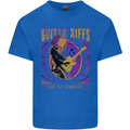 Guitar Riffs Are My Language Guitarist Mens Cotton T-Shirt Tee Top Royal Blue