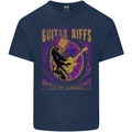 Guitar Riffs are My Language Mens Cotton T-Shirt Tee Top Navy Blue
