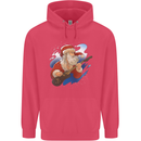 Guitar Santa Funny Christmas Rock n Roll Childrens Kids Hoodie Heliconia