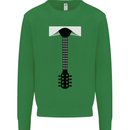 Guitar Tie Guitarist Bass Acoustic Funny Kids Sweatshirt Jumper Irish Green