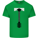 Guitar Tie Guitarist Bass Acoustic Funny Kids T-Shirt Childrens Irish Green
