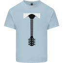Guitar Tie Guitarist Bass Acoustic Funny Kids T-Shirt Childrens Light Blue