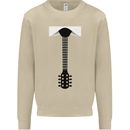 Guitar Tie Guitarist Bass Acoustic Funny Mens Sweatshirt Jumper Sand