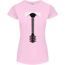 Guitar Tie Guitarist Bass Acoustic Funny Womens Petite Cut T-Shirt Light Pink