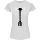 Guitar Tie Guitarist Bass Acoustic Funny Womens Petite Cut T-Shirt White