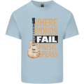 Guitar Words Fail Music Speaks Guitarist Mens Cotton T-Shirt Tee Top Light Blue