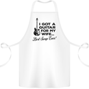Guitar for My Wife Best Swap Ever Guitarist Cotton Apron 100% Organic White