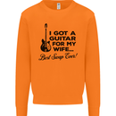 Guitar for My Wife Best Swap Ever Guitarist Mens Sweatshirt Jumper Orange