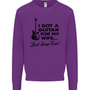 Guitar for My Wife Best Swap Ever Guitarist Mens Sweatshirt Jumper Purple