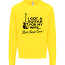 Guitar for My Wife Best Swap Ever Guitarist Mens Sweatshirt Jumper Yellow