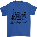 Guitar for My Wife Best Swap Ever Guitarist Mens T-Shirt Cotton Gildan Royal Blue
