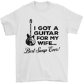 Guitar for My Wife Best Swap Ever Guitarist Mens T-Shirt Cotton Gildan White