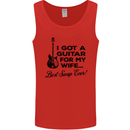 Guitar for My Wife Best Swap Ever Guitarist Mens Vest Tank Top Red