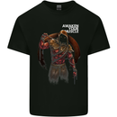 Gym Awaken Your Muscle Training Top Demon Mens Cotton T-Shirt Tee Top Black