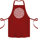 Gym Be Stronger Than Your Excuses Fitness Cotton Apron 100% Organic Maroon