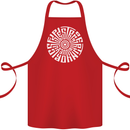 Gym Be Stronger Than Your Excuses Fitness Cotton Apron 100% Organic Red